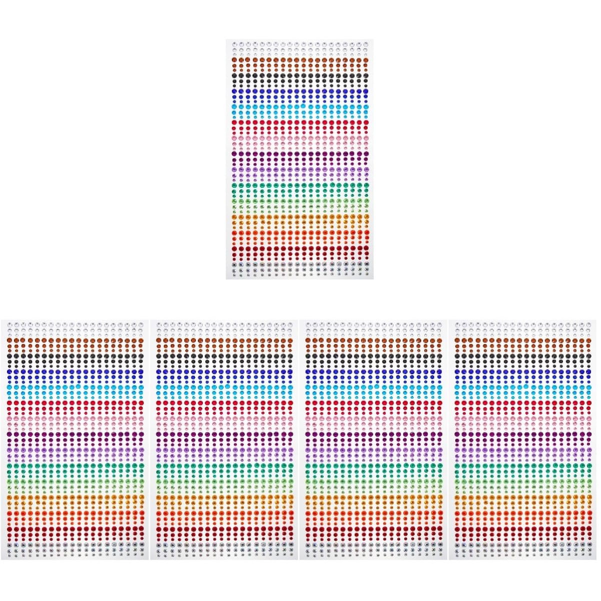 Стразы для ногтей FRCOLOR 5 листов, фото №1