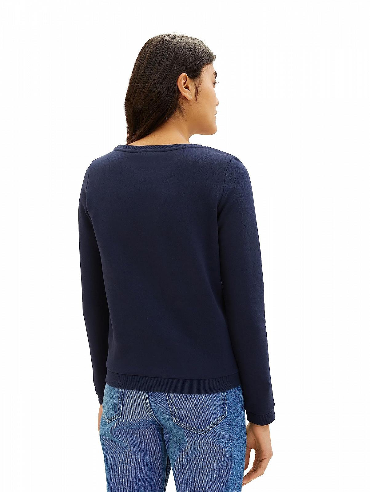 Свитшот TOM TAILOR Denim с логотипом и рукавами с рюшами, фото №4