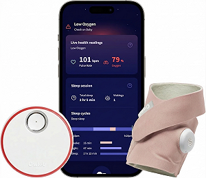 Смарт-шкарпетка для моніторингу сну та здоров'я дитини Owlet Dream Sock Розовый - Фото 1