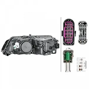 Фара головного света HELLA 1ZT 010 192-681 для AUDI, правая synthetic.ua - Фото 1