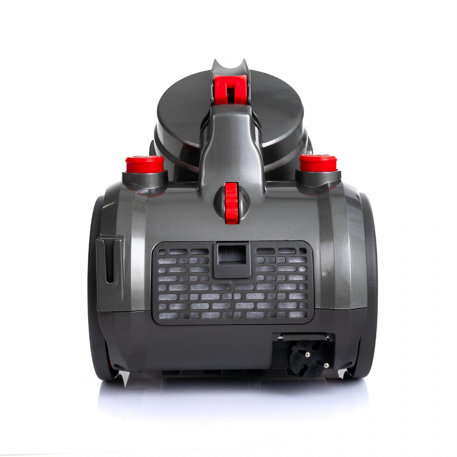 Цилиндрический пылесос LEHMANN LHOCV-7018 Cyclone 4000 Вт безмешковый с насадками HEPA фильтр 1.8 л, фото №6