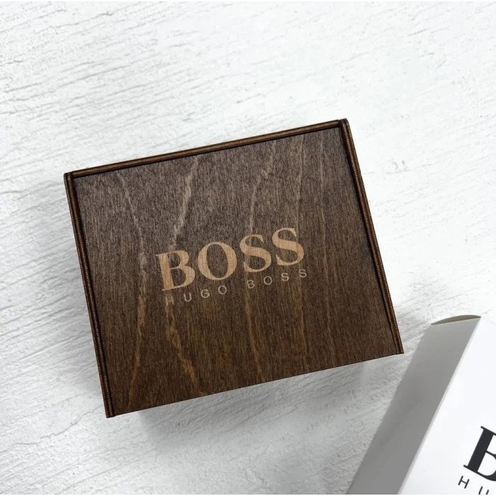 Шкіряний чоловічий ремінь BOSS, 130 см, фото №6