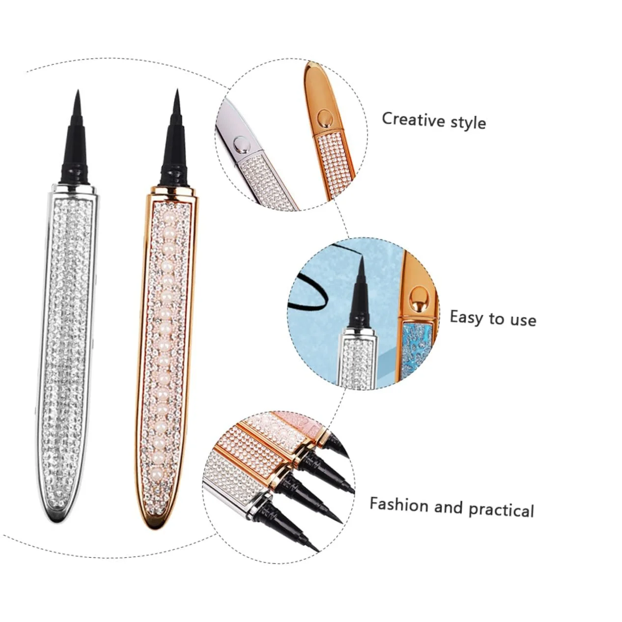 Фломастер-підводка Diamant-eyeliner FRCOLOR Metallic, фото №3