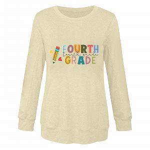 Женский свитшот Однотонный Легкий Классический крой Графическая футболка для учителя, для кемпинга, активного отдыха, путешествий и пеших прогулок synthetic.ua - Фото 1