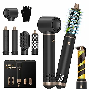 Стайлер Hairstyler 5-в-1 Набір із насадками для завивки та іонним феном (A) - Фото 1