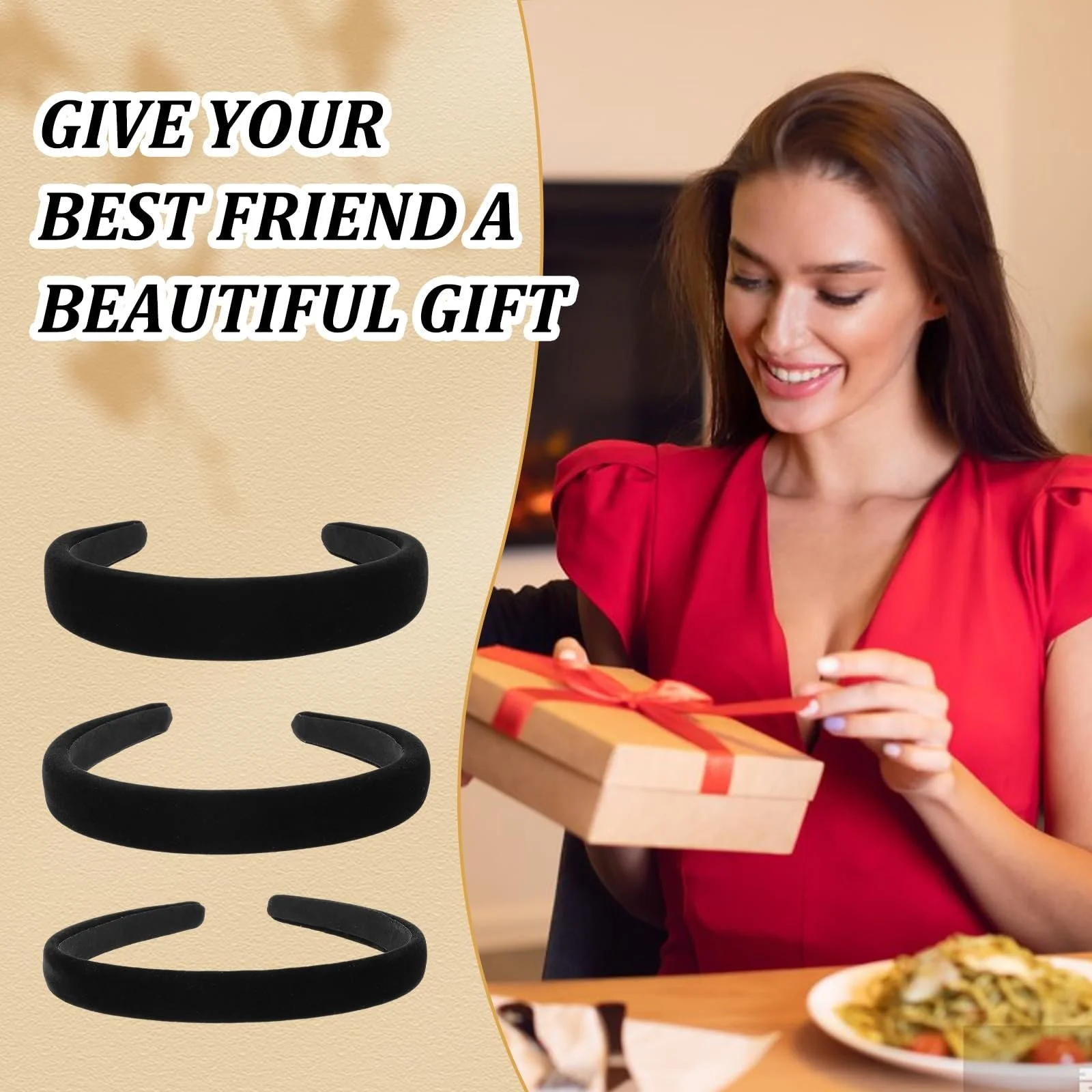 Обруч Чорний Оксамитовий 1 cm, 2 cm, 3 cm, Набір з 3 штук, фото №7 Обруч Чорний Оксамитовий 1 cm, 2 cm, 3 cm, Набір з 3 штук, фото №7