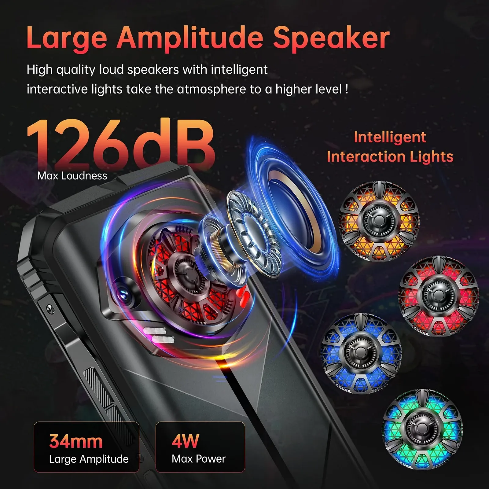Смартфон DOOGEE S Punk (2024) 126 дБ 16 ГБ + 256 ГБ 10800 мАч/33 Вт 6.58 дюймов FHD+ IP68, фото №3