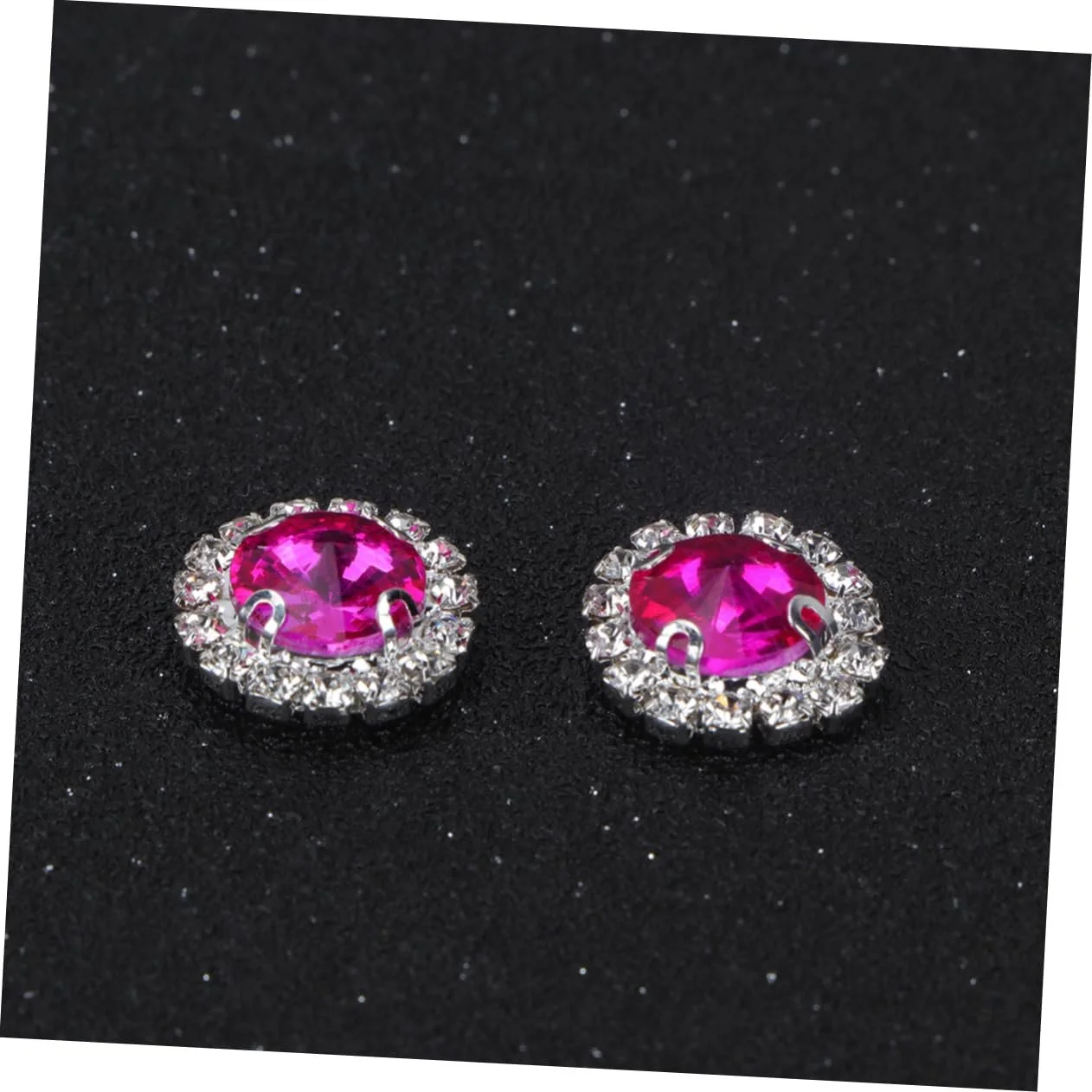 Стрази Круглі STOBOK 20 шт Рожеві, фото №2