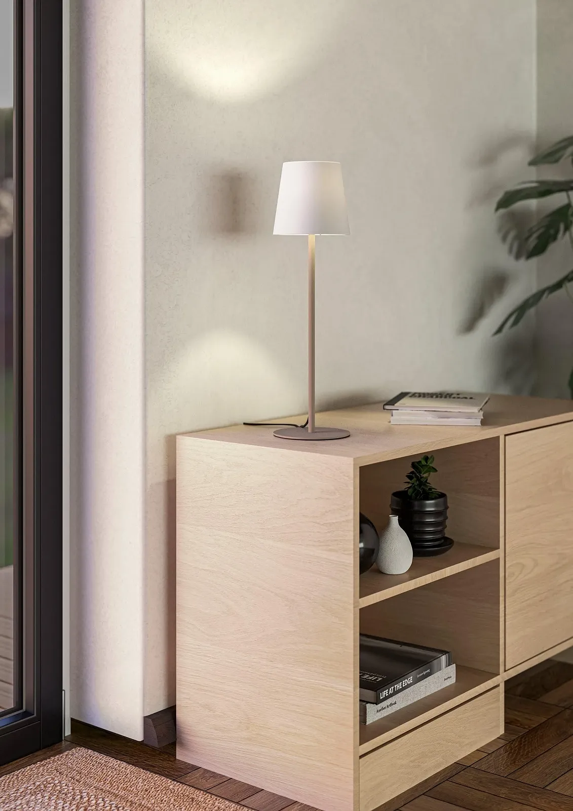 Настольная лампа EGLO Fiorana 53 см E14 Бежевая/Белая, фото №3