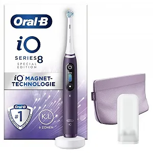 Електрична зубна щітка Oral-B iO 8 Special Edition 6 програм чищення Кольоровий дисплей та косметичка Violet Ametrine - Фото 1