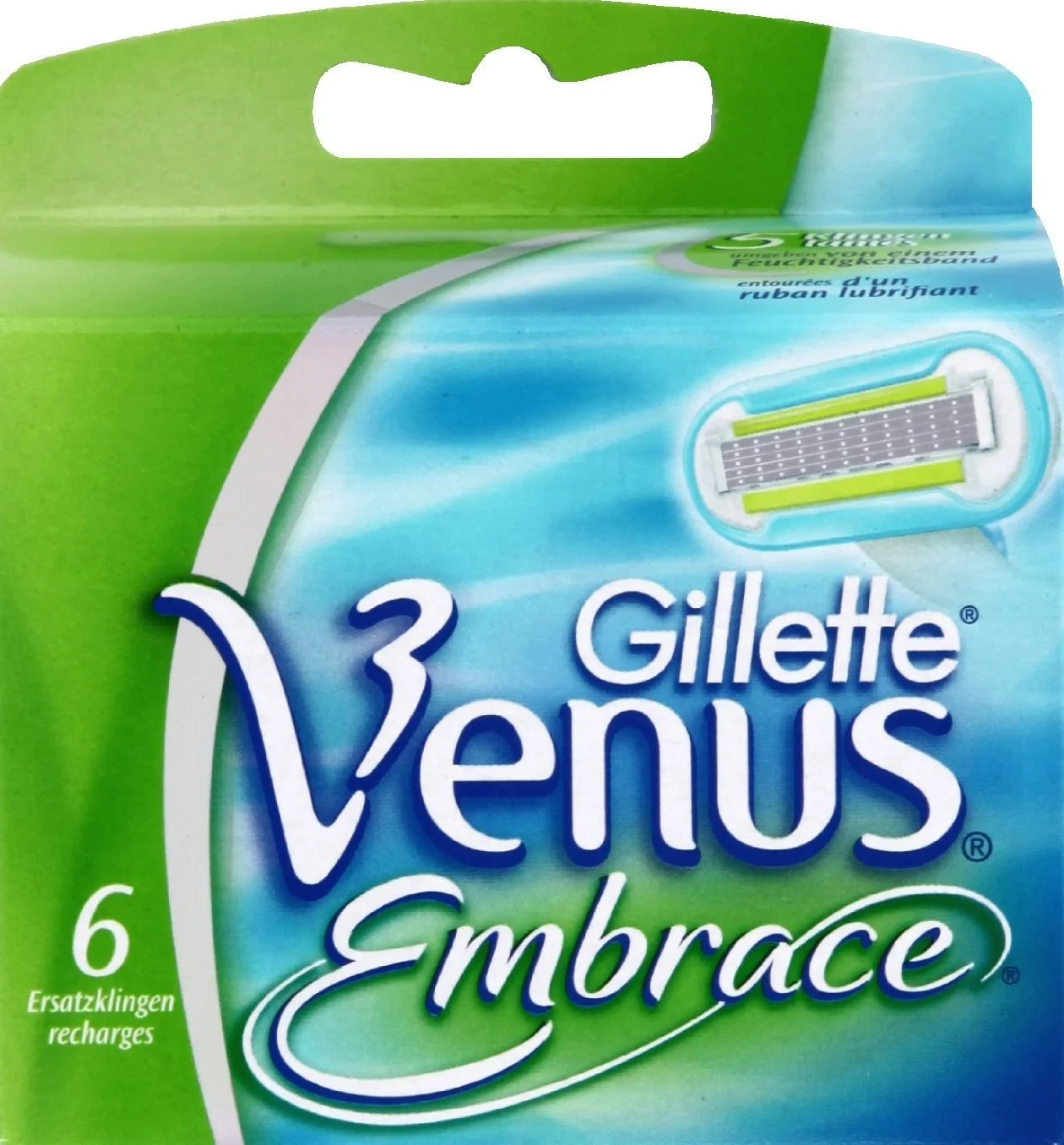 Сменные кассеты для бритья Gillette Venus Embrace 6 шт., фото №1