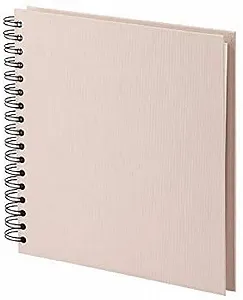 Фотоальбом Rössler S.O.H.O. Wire-O 230 x 230 мм, 60 кремово-белых страниц, пудровый - Фото 1