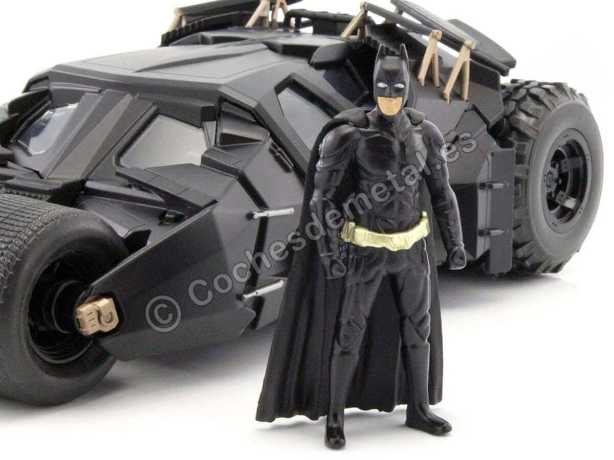 Автомобіль Jada Batman The Dark Knight Batmobile з фігуркою Масштаб 1/24 98261BK Чорний, фото №3 Автомобіль Jada Batman The Dark Knight Batmobile з фігуркою Масштаб 1/24 98261BK Чорний, фото №3