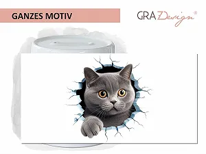 Скарбничка GRAZDesign керамічна з мотивом кота для дітей synthetic.ua - Фото 1