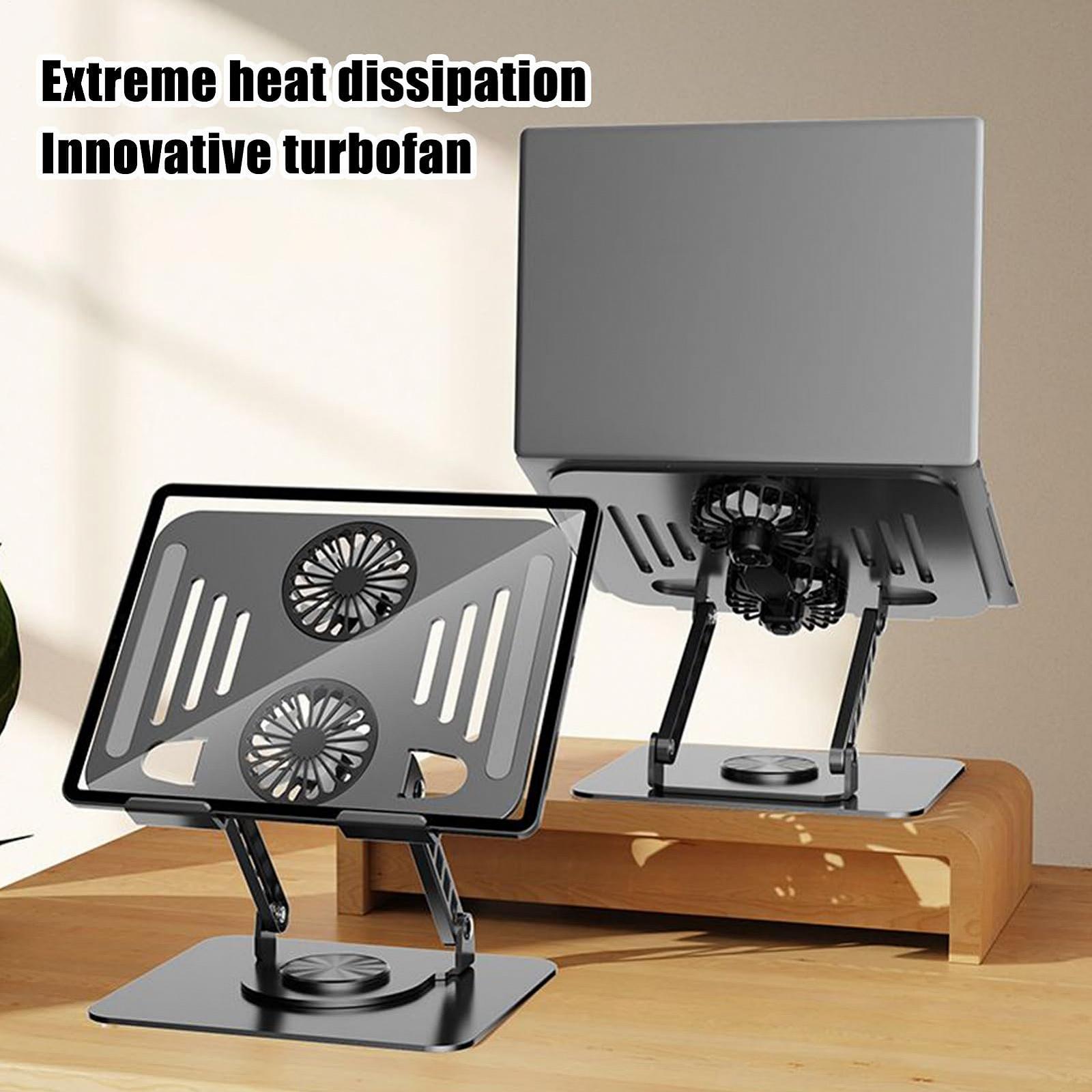 Регулируемая Подставка для Ноутбука Складная Охлаждающая Подставка Эргономичная Держатель для Компьютера Складной Держатель для Компьютера | Портативные Аксессуары для Ноутбука для Стола, Офиса, Дома, Общежития, фото №4