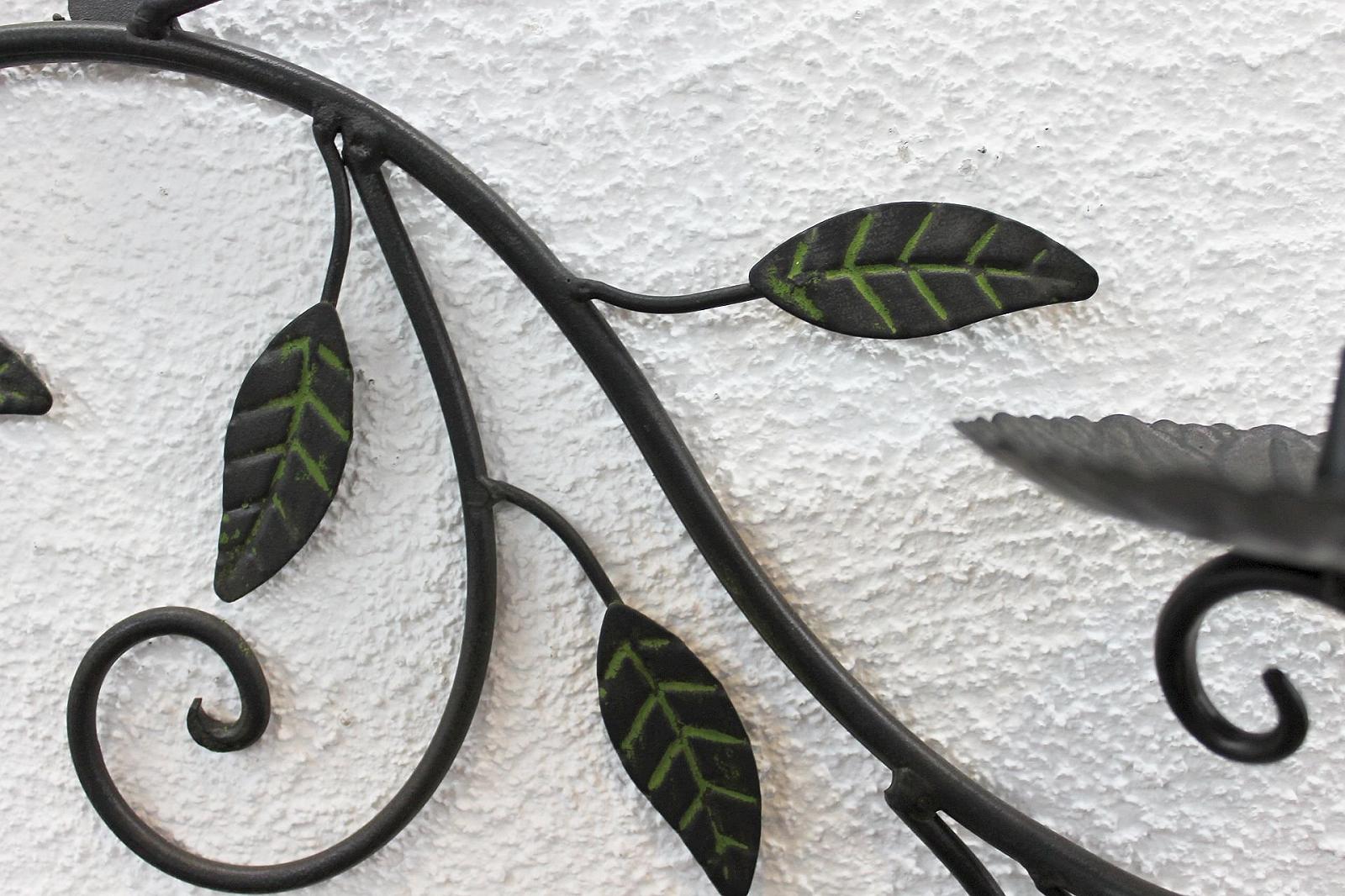 Канделябр Стінний Тримач 12119 70 см Кований метал Темно-коричневий, фото №3 Канделябр Стінний Тримач 12119 70 см Кований метал Темно-коричневий, фото №3