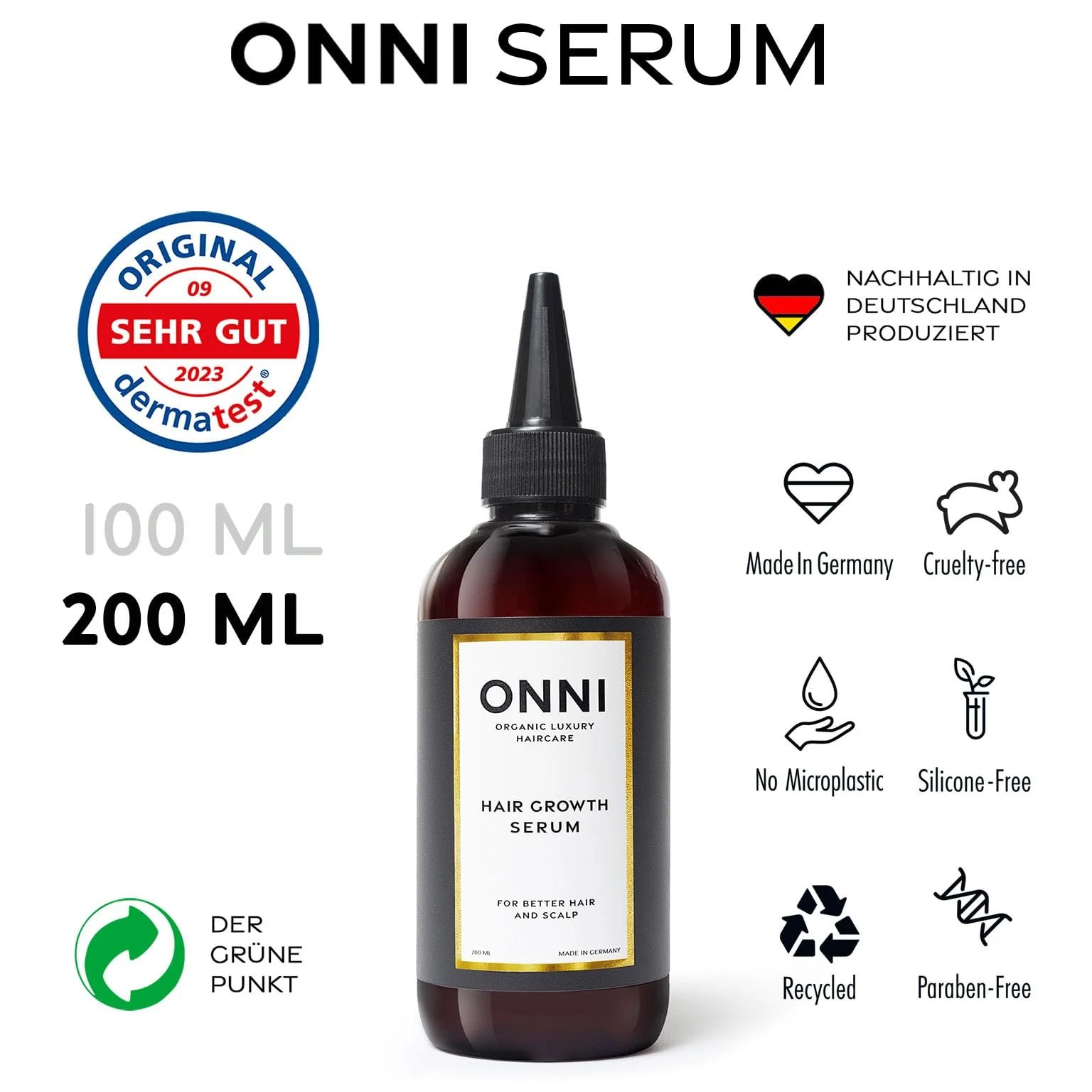 Сироватка ONNI Organic для росту волосся 200 мл, фото №2
