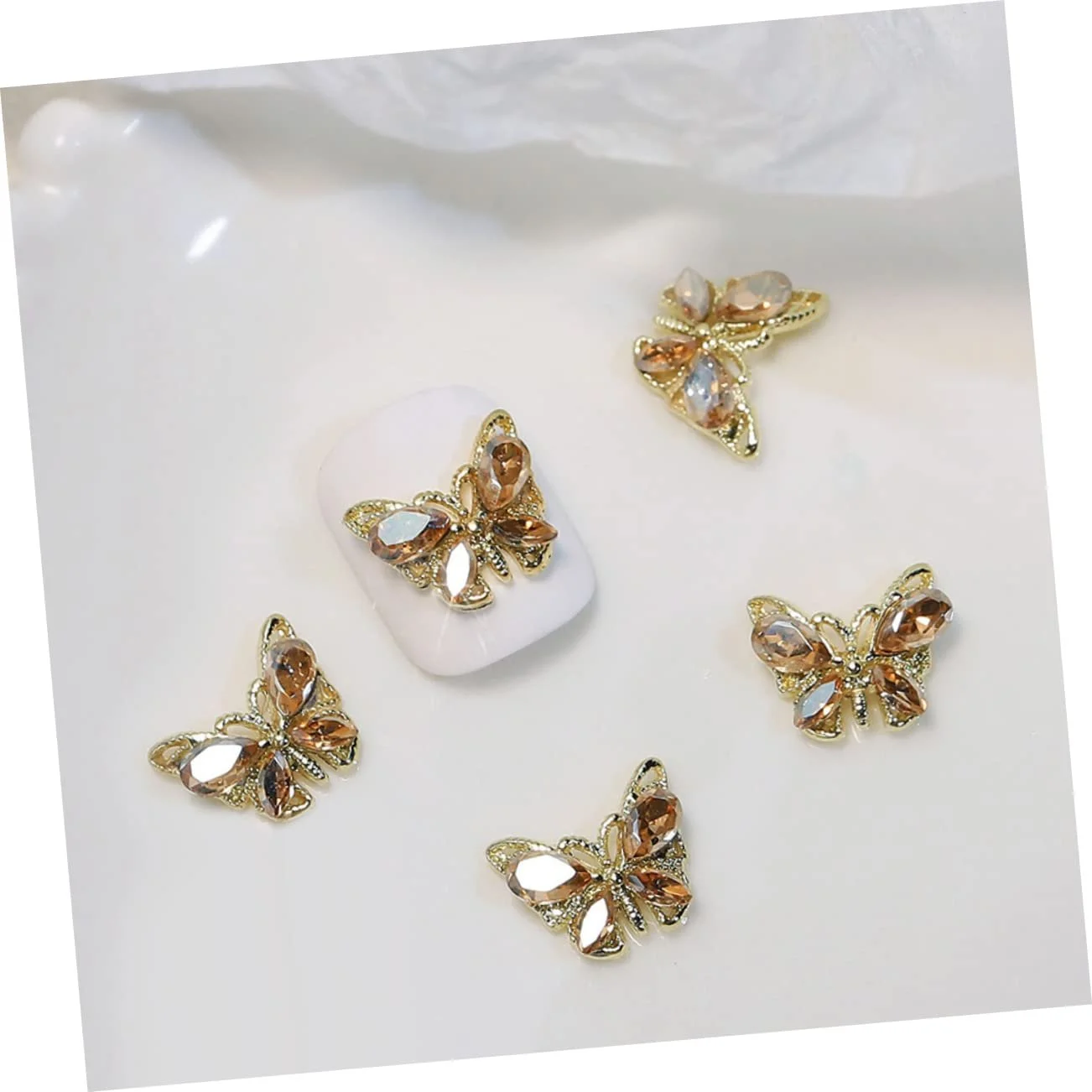 Стрази для нігтів Healeved Метелики, 10 шт, прикраси для манікюру, фото №9