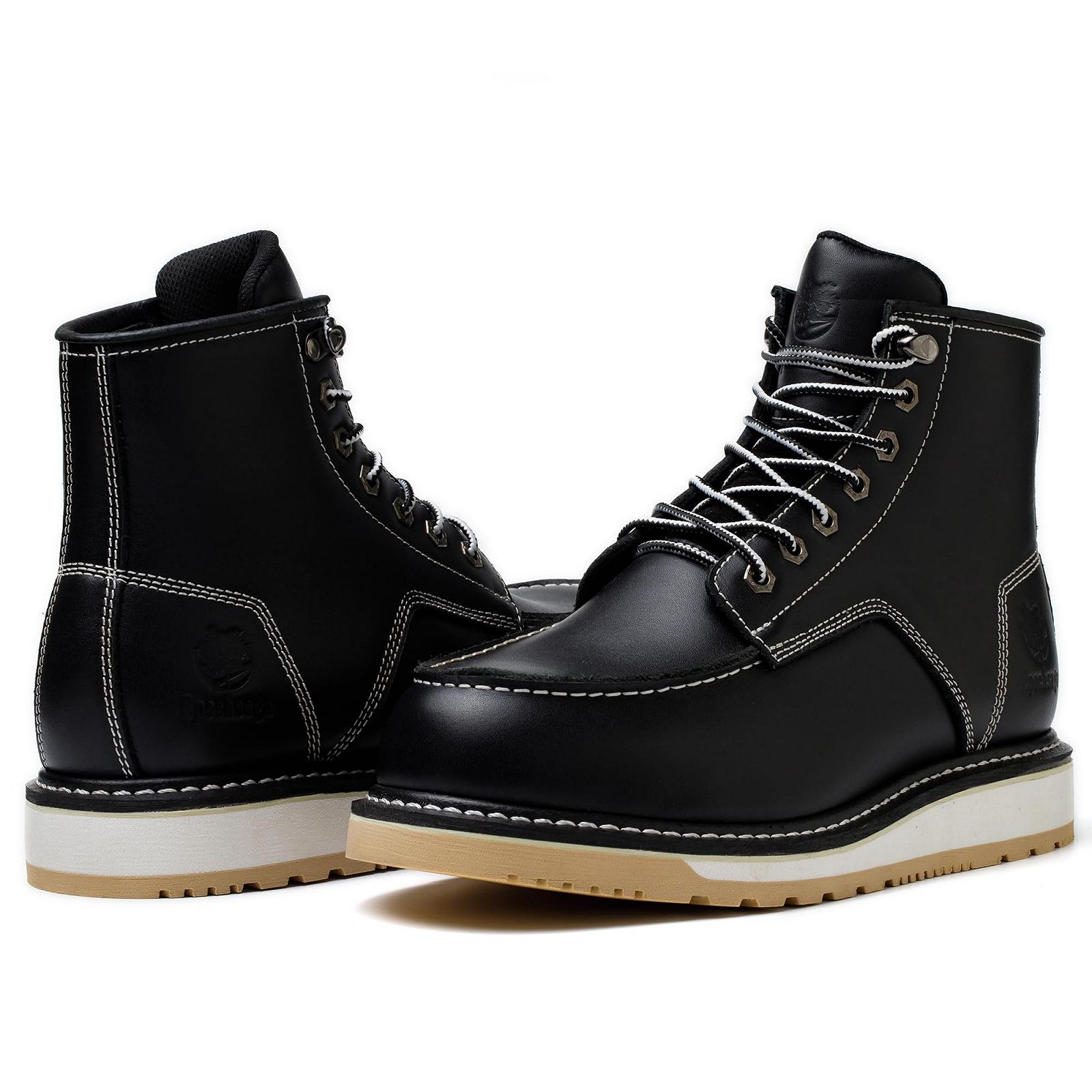 Ботинки Epochsaga Soft Moc Toe Водонепроницаемые Fashion Industiral&Construction Work 6 дюймов Коричневый/Черный, фото №6
