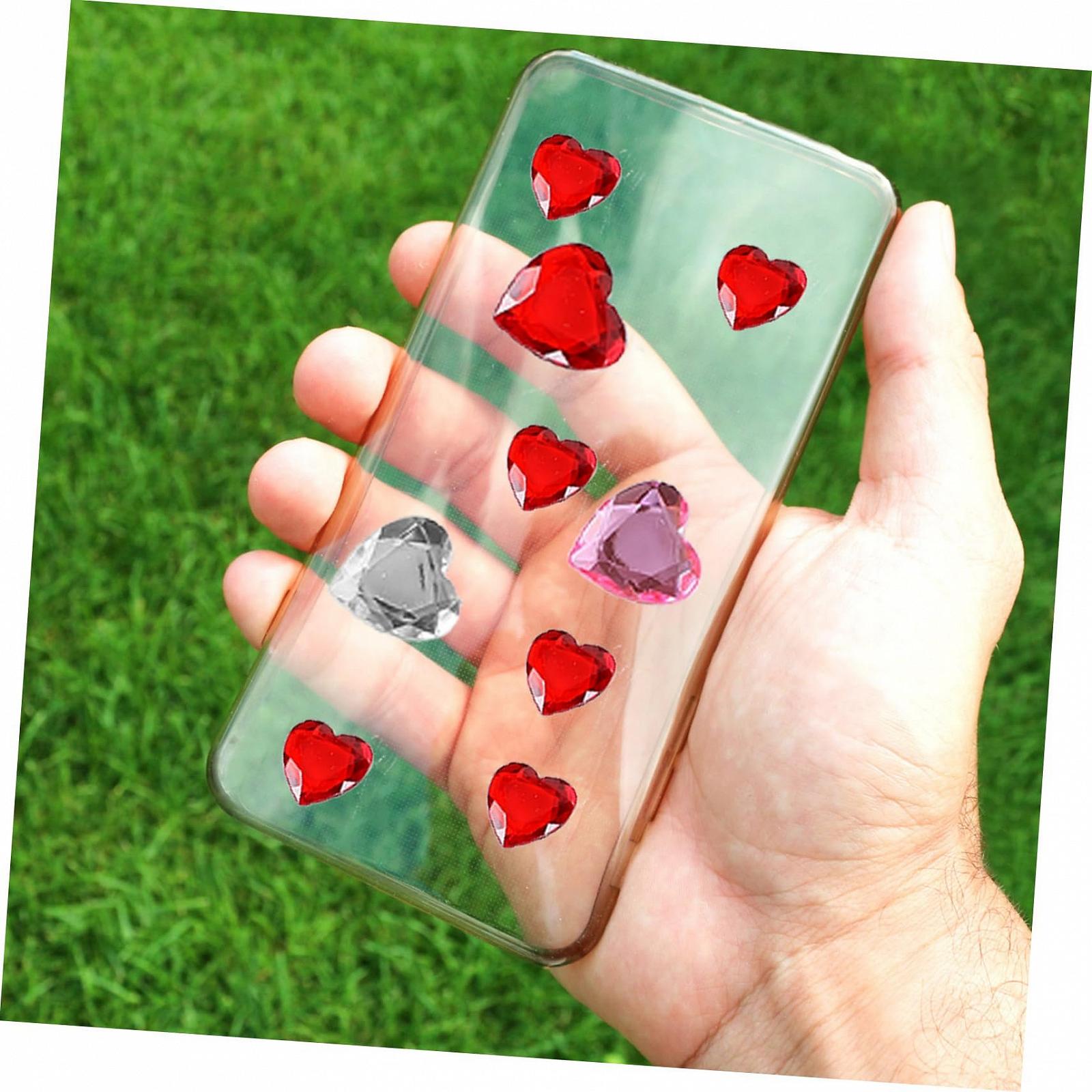 Стрази Прикраса для нігтів Серце Самоклеючі 12 аркушів, фото №5