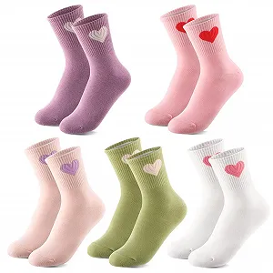 Шкарпетки Жіночі з Серцем (5 пар) - Фото 1