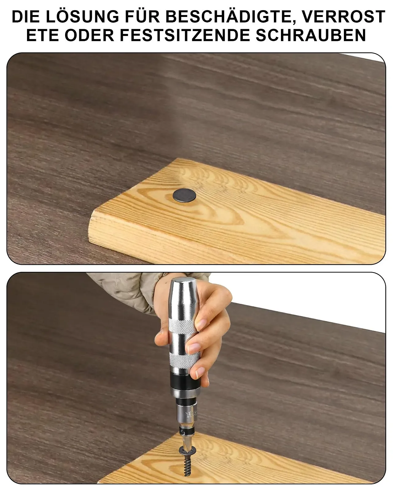 Набір ударних викруток 12 шт. 1/2 дюйма для видалення гвинтів S2, фото №7