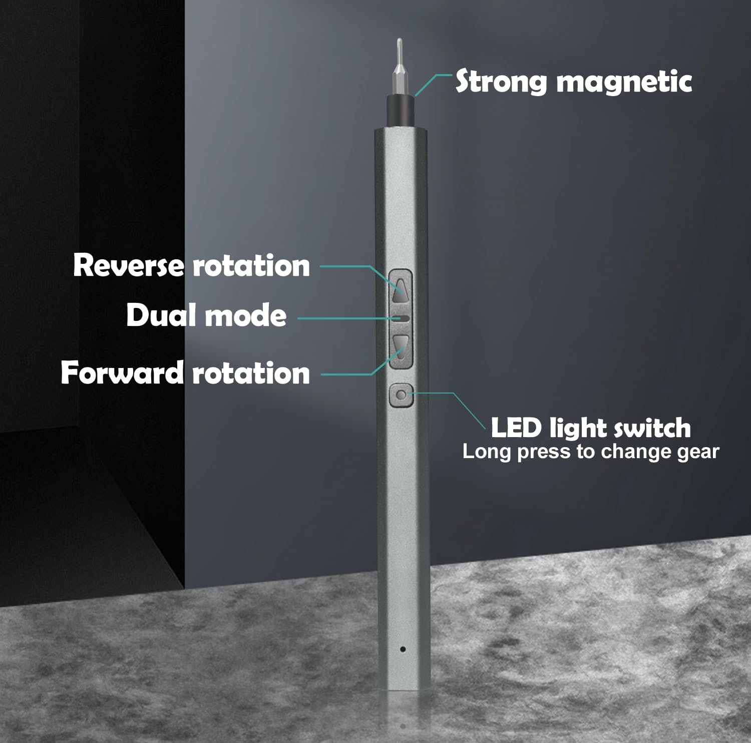 Набір електричних викруток DTD Precision 30 в 1 Mini, 5 Torque, 5/32 Inch Hexagon, магнітна бездротова для ПК, телефону, окулярів, ноутбука, фото №4