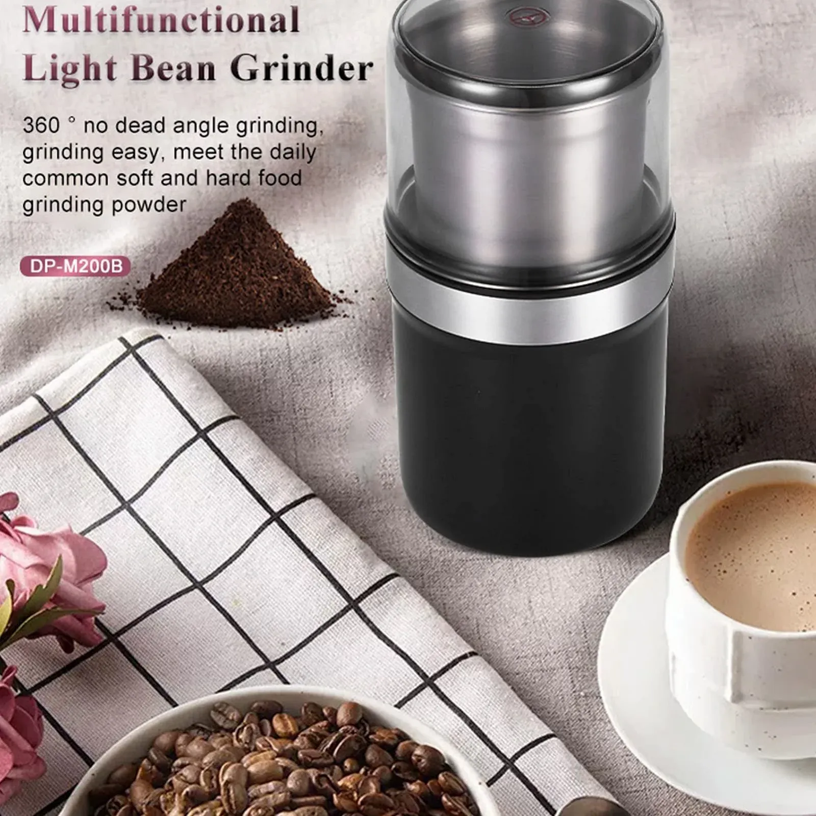 Электрическая кофемолка Зерновая мельница Измельчитель Быстростной, фото №6