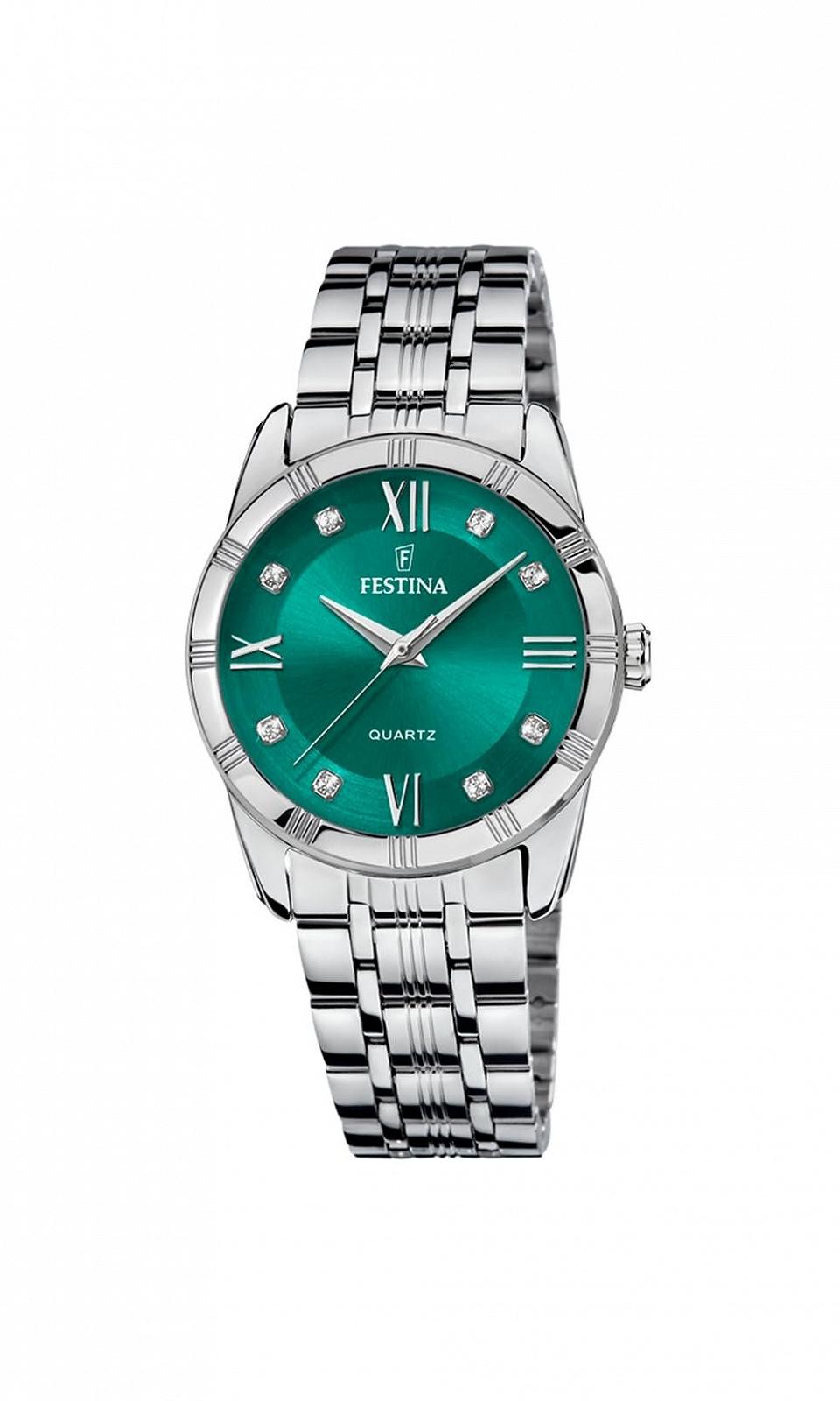 Годинник Festina Mademoiselle F16940/F сріблясто-зелений Classic, фото №1
