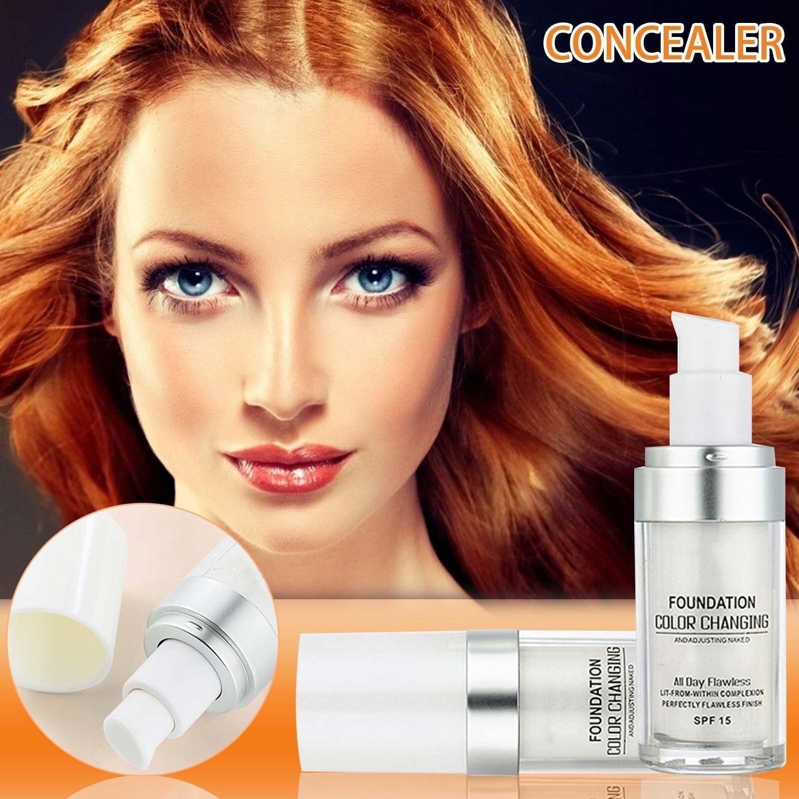 Крем Flawless Colour Changing Foundation Full Coverage Oil Control з SPF 15 Відтінок Nude для зрілої шкіри 30 мл, фото №2