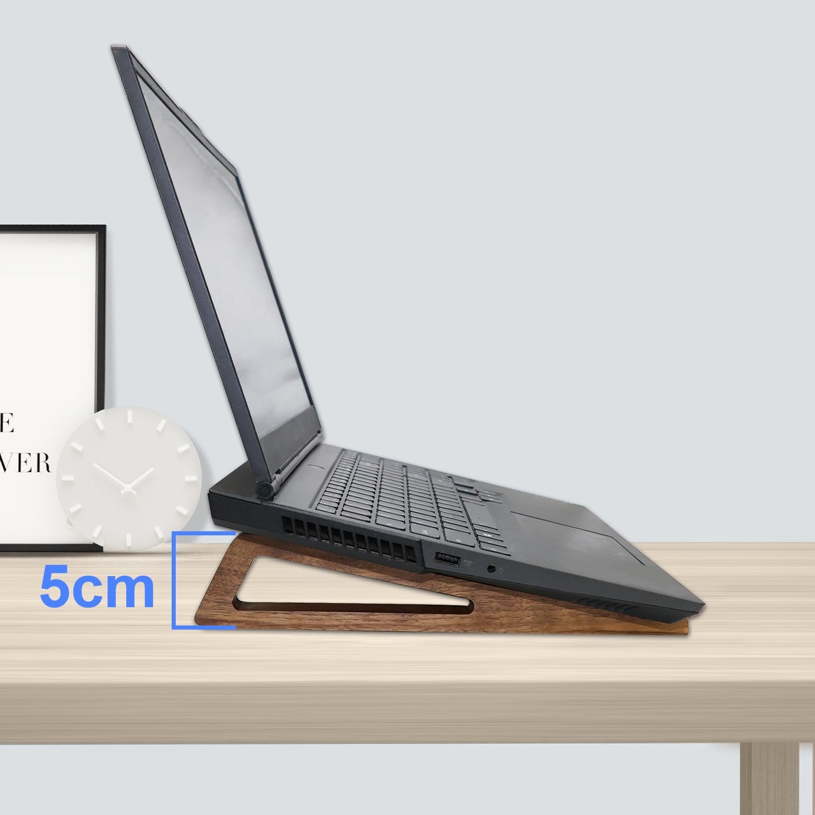 Підставка для ноутбука портативна Walnut Wood Універсальна 10-17 дюймів, фото №3