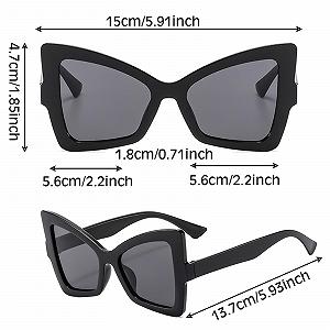 Сонцезахисні окуляри BSITSSS Комплект з 3 штук для чоловіків та жінок, великі, ретро вінтаж, чорні, леопардовий принт synthetic.ua - Фото 1