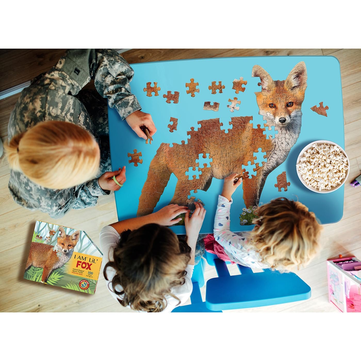 Фігурні пазли Madd Capp Shapepuzzle Junior 884001 Contour Puzzle Fox 100 XL деталей Multicoloured, фото №8