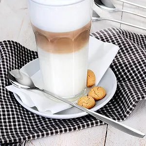 Ложка Latte Macchiato Набор, Серебряный, 6 штук, 20 cm, Длинная ложка, Коктейльная ложка, Десертная ложка, Ложка для мороженого, Ложка для кофе со льдом, Нержавеющая сталь KH-3659 - Фото 1