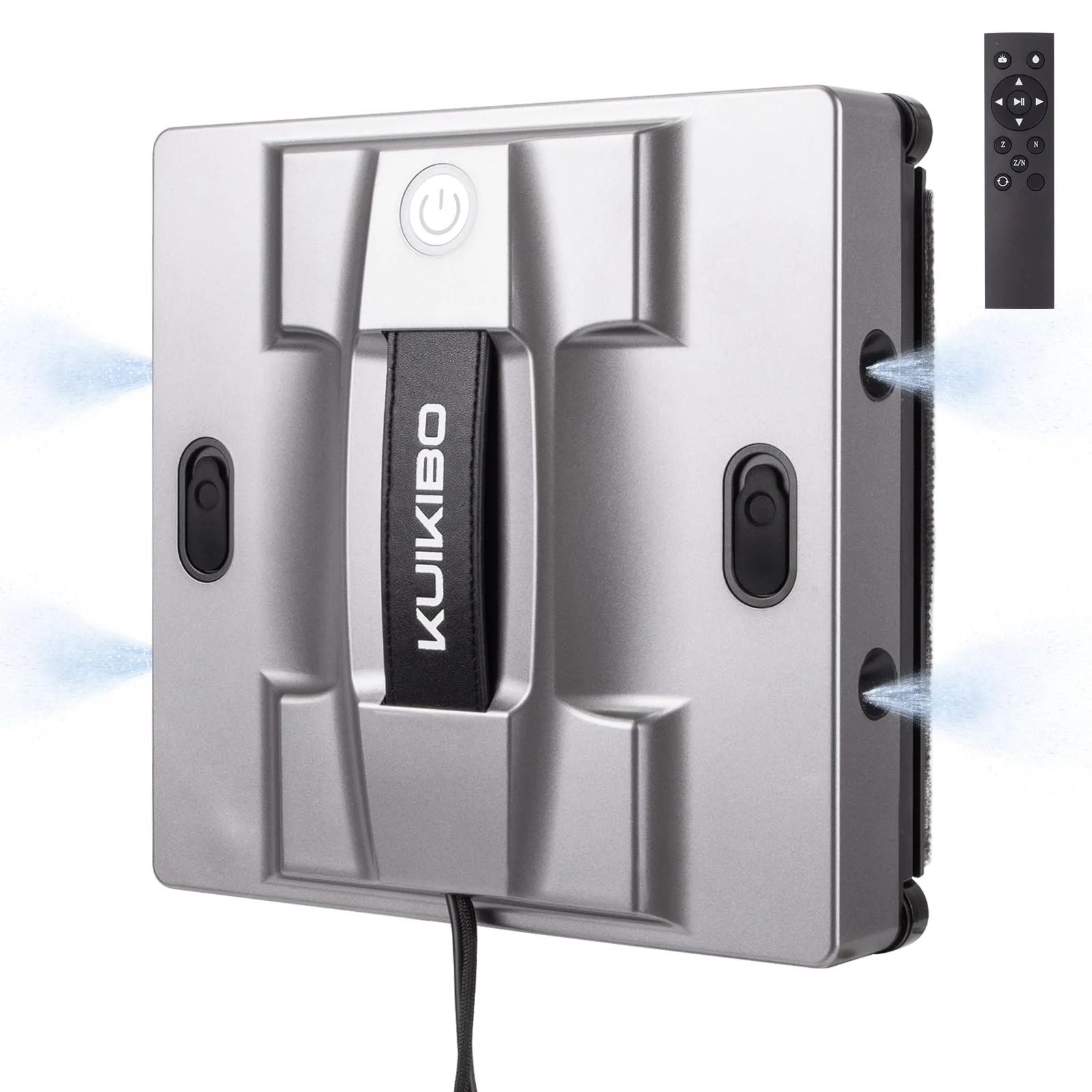 Робот для миття вікон KUIKIBO K2 з функцією розпилення, 6000Pa, тихий, з 4 змінними серветками, підходить для рамного/безрамного скла, фото №1