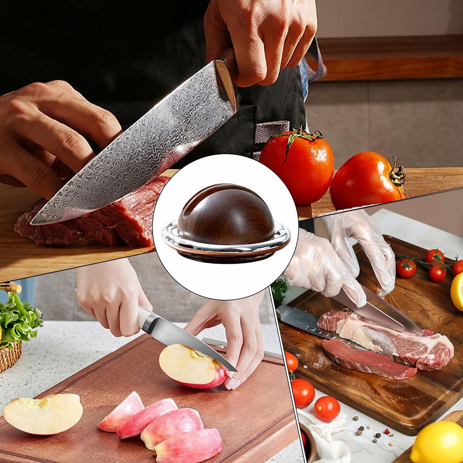 Точилка для ножей Kitchen Knife Lovers с вакуумной присоской двусторонняя, фото №4