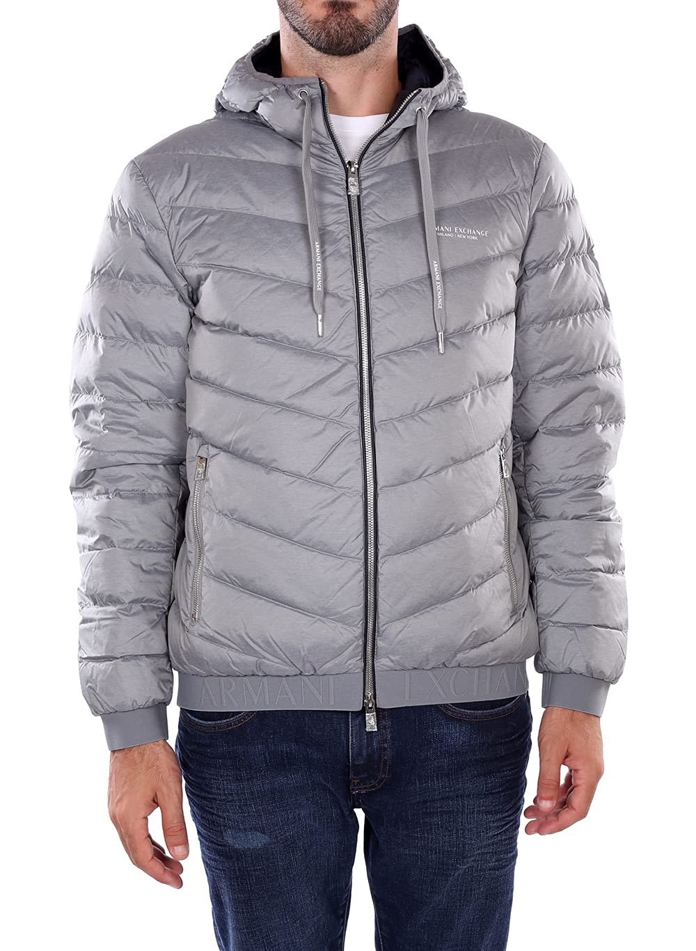 Куртка Armani Exchange Стеганая Milano/New York Logo Zip-Up Down Alternative, фото №1