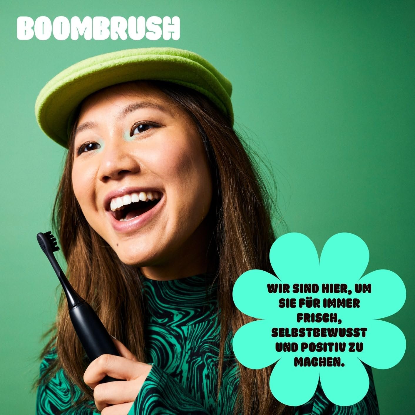 Електрична звукова зубна щітка BOOMBRUSH 90 днів роботи 5 насадок Black, фото №5