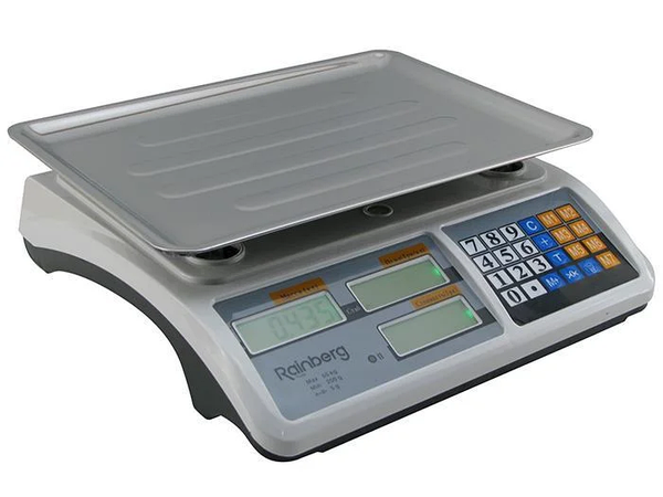 Весы торговые электронные со счетчиком цены до 55 кг Rainberg RB-311 Белые, фото №1 Весы торговые электронные со счетчиком цены до 55 кг Rainberg RB-311 Белые, фото №1