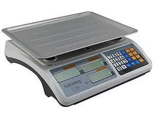 Весы торговые электронные со счетчиком цены до 55 кг Rainberg RB-311 Белые - Фото 1