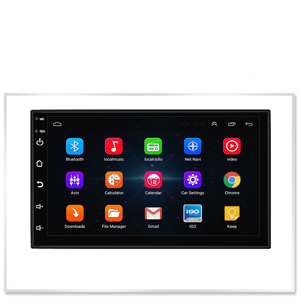 Автомагнитола 2DIN 7 UNIVESAL ANDROID SMALL с GPS модулем WiFi Bluetooth и FM радио MP5 плеер Пульт на руль, фото №2