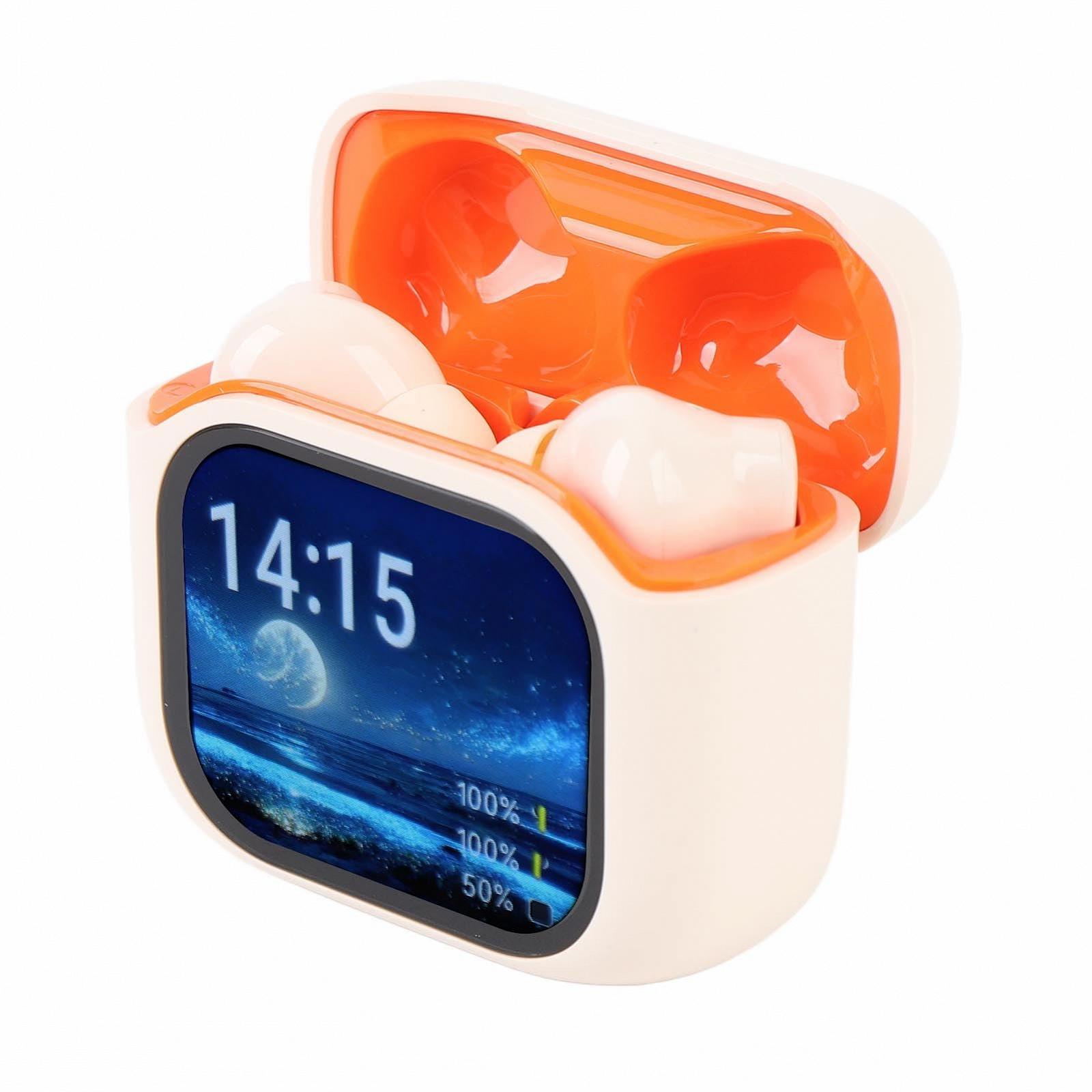 Наушники-переводчики, шумоподавления ANC, перевод на 140 языках с цветным сенсорным экраном на зарядном кейсе, фото №5