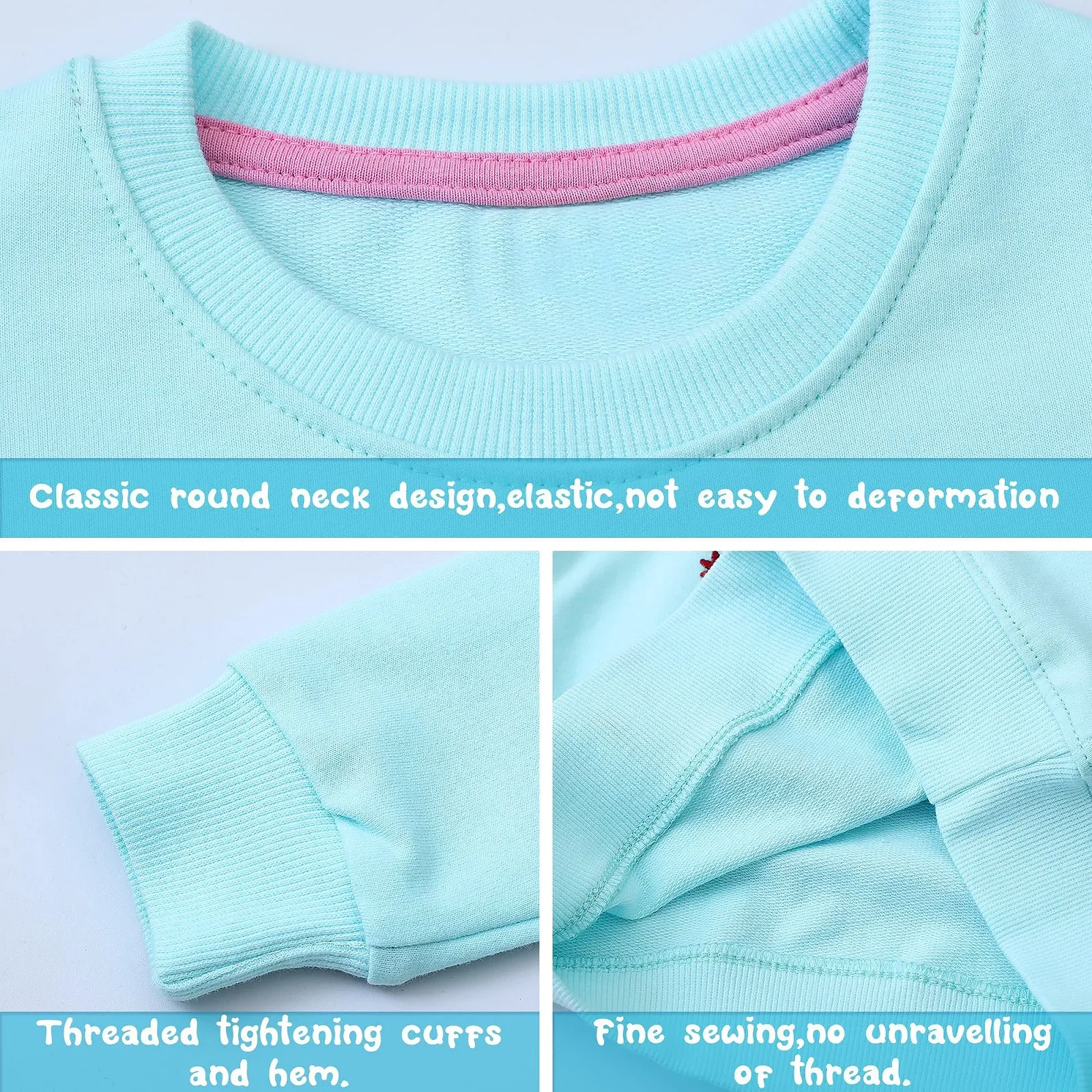 Світшот FILOWA Дитячий для дівчаток Райдужний Єдиноріг Світло-сірий Рожевий, фото №3