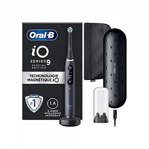 Електрична зубна щітка Oral-B iO Series 9 Special Edition Bluetooth 7 режимів 1 дорожній футляр 1 сумка Black - Фото 1