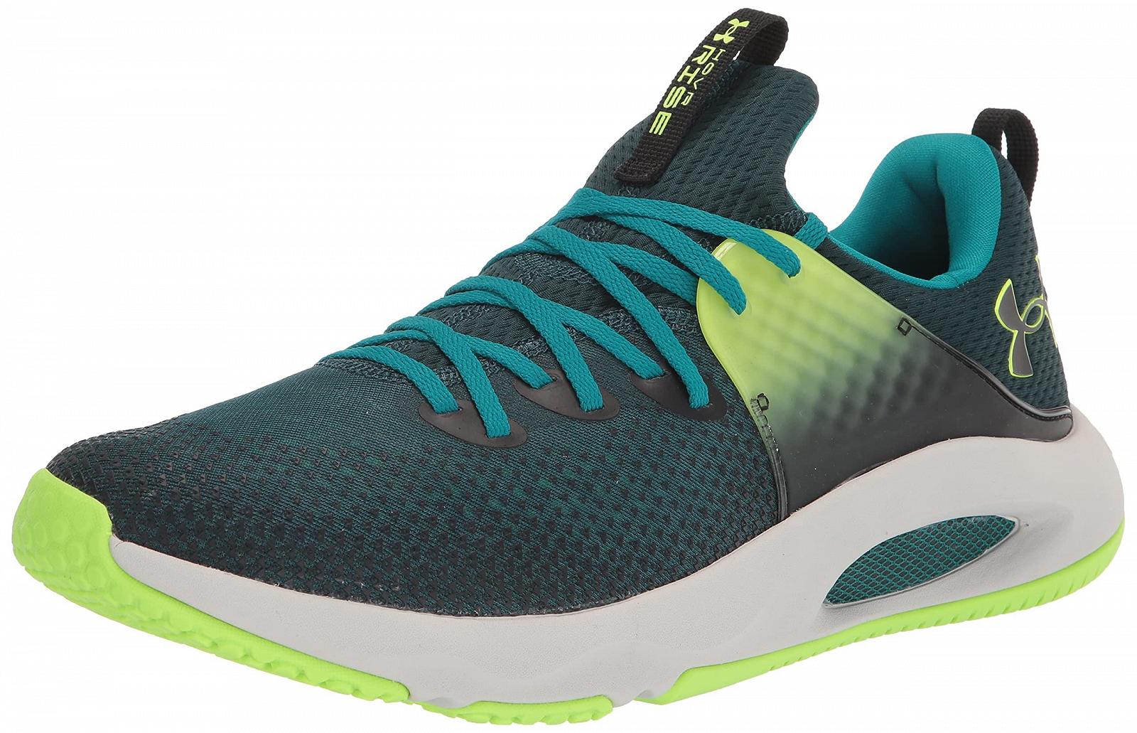 Кроссовки Under Armour HOVR Rise 3 мужские черные, размер 49.5 EU, белые, фото №1