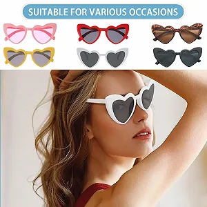 Сонцезахисні окуляри Ajuanbazha у формі серця, 6 шт. synthetic.ua - Фото 1