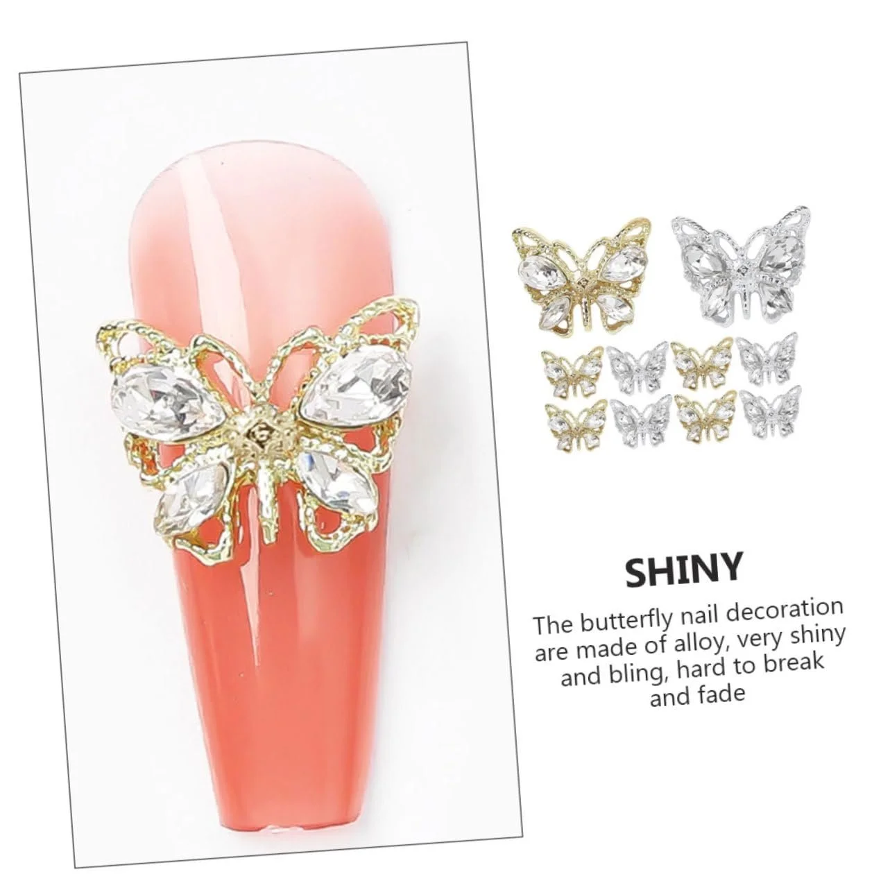 Прикраси для нігтів Метелики, фото №9