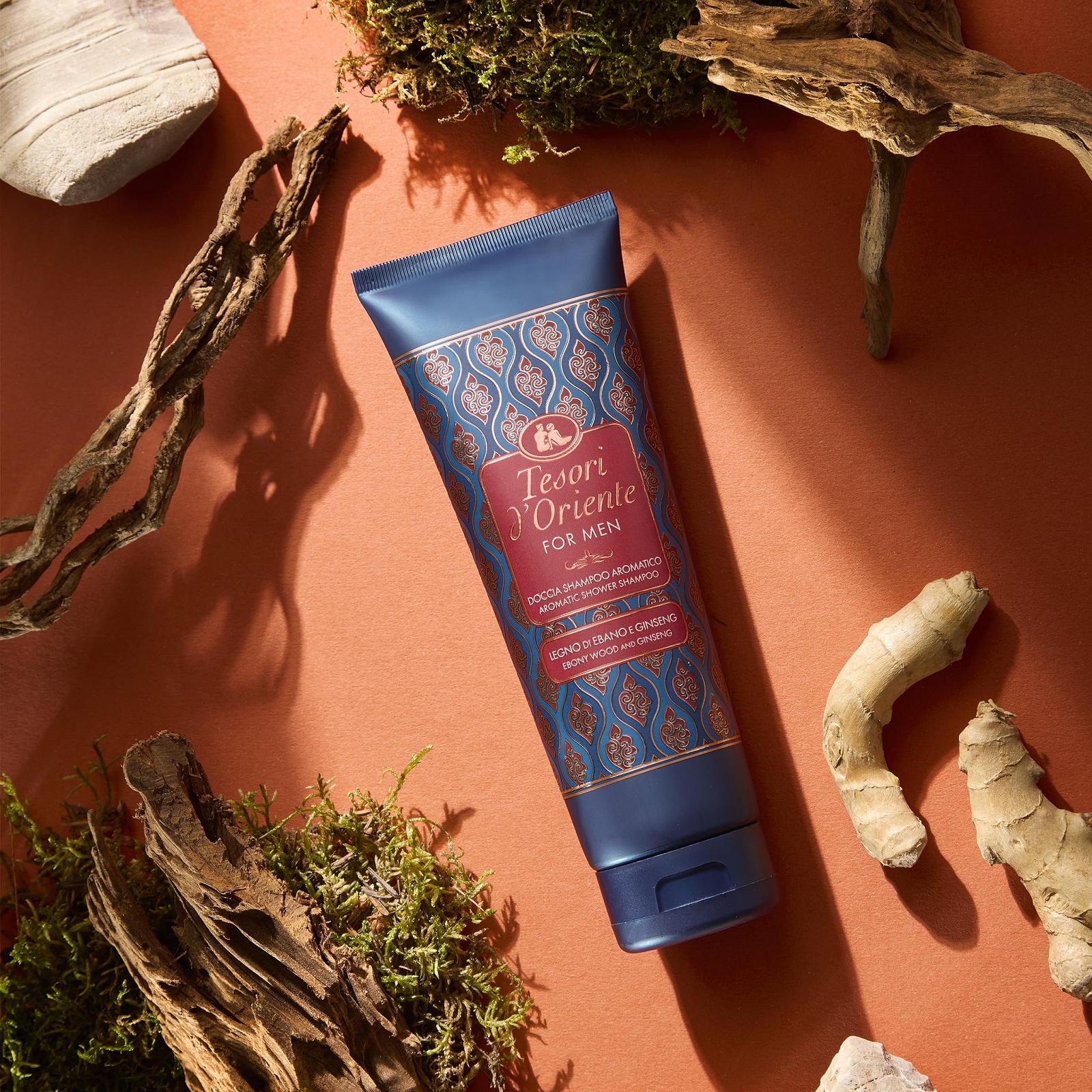 Шампунь-гель для душа Tesori d'Oriente For Men Ebony and Ginseng с пантенолом 250 мл, фото №5