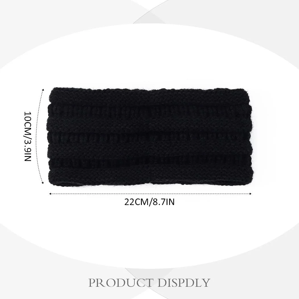 В'язана пов'язка на голову Yean Зимова гачком для зігрівання вух для жінок та дівчат, фото №8 В'язана пов'язка на голову Yean Зимова гачком для зігрівання вух для жінок та дівчат, фото №8