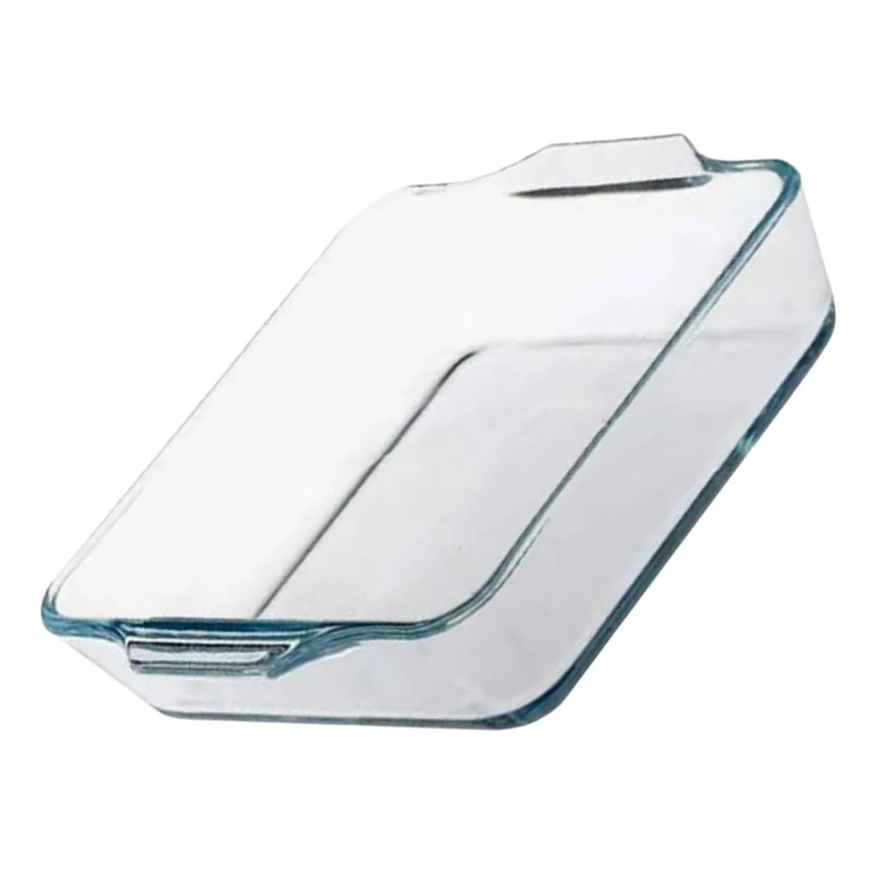 Форма для запекания жаростойкая овальная стеклянная с двойными ручками, фото №1